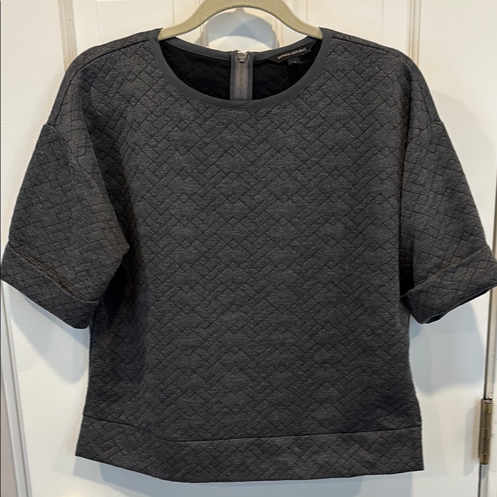 Charcoal Quilted Women's Top - Banana Republic